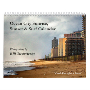 Calendário do Levantamento do Oceano City, Sunset