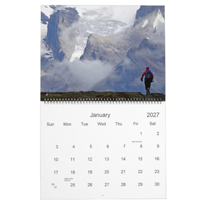 Calendário do Light 2014 de Backpacking (Jan 2027)