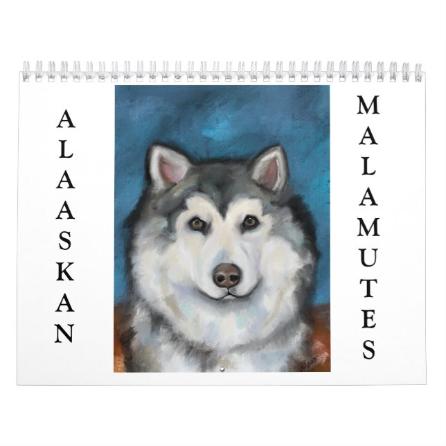 Calendário do Malamute do Alasca (Capa)
