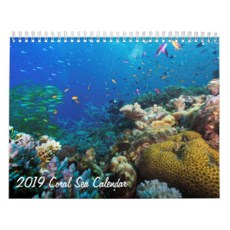 Calendário do mar 2019 coral