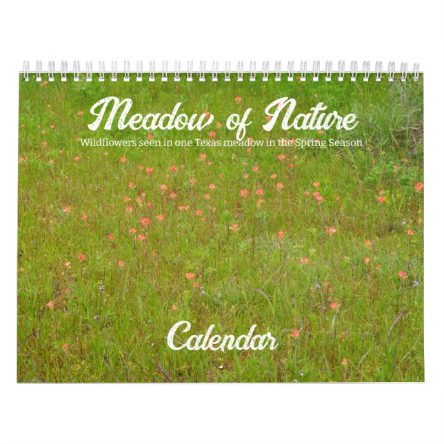 Calendário do Meadow Nature Wildflower (Capa)