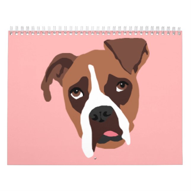 Calendário do meio do cão do pugilista (Capa)