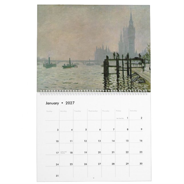 Calendário do Monet Giant 2015 (Jan 2027)