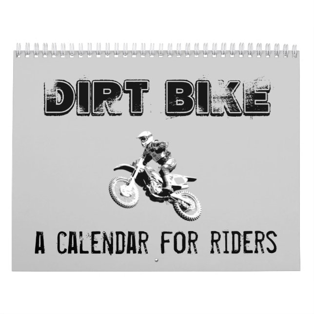 Calendário do motocross da bicicleta da sujeira. (Capa)