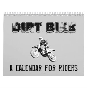 Calendário do motocross da bicicleta da sujeira.