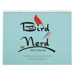 Calendário do Nerd de pássaros