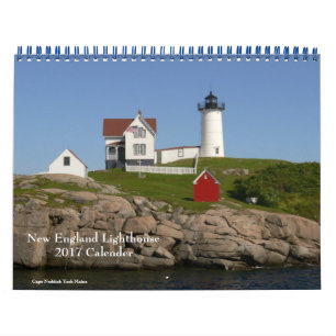 Calendário do New England Lighthouse-Calendar 201