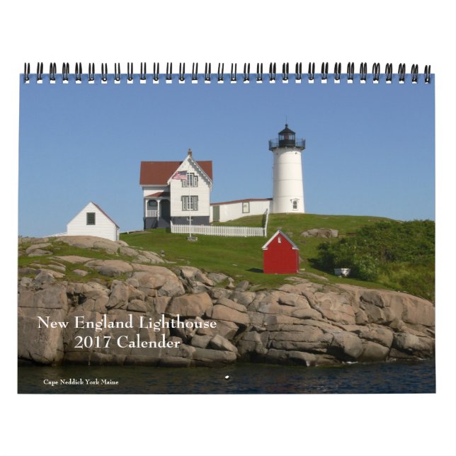Calendário do New England Lighthouse-Calendar 2017 (Capa)