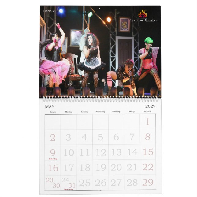 Calendário do New Line Theater 2024 (Maio 2027)