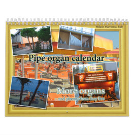 Calendário do órgão de tubulação e mais lugares