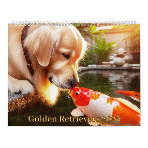 Calendário do Ouro Retriever 2025