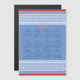 Calendário do Padrão do Suéter de Natal Mariusgens