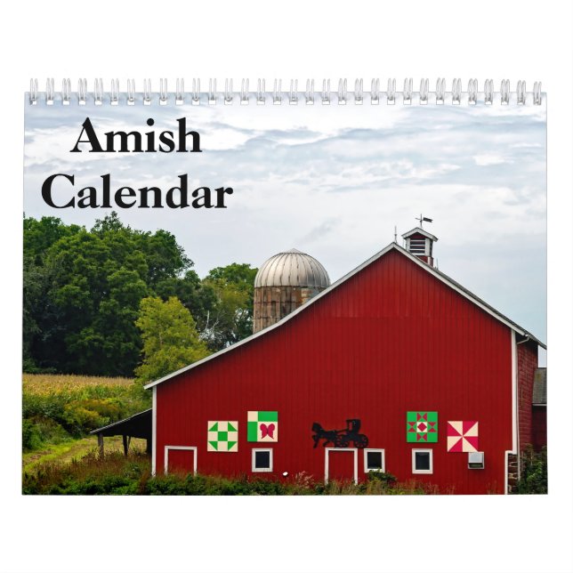 Calendário do País Amish 2025 (Capa)