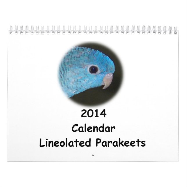 Calendário do Parakeet 2014 de Linnie (Capa)