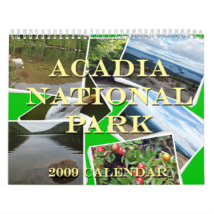Calendário do parque nacional 2009 do Acadia