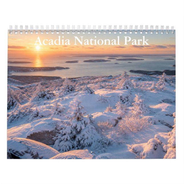 Calendário do Parque Nacional Acadia (Capa)