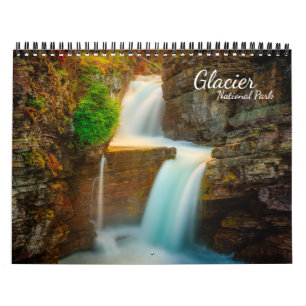 Calendário do parque nacional de geleira