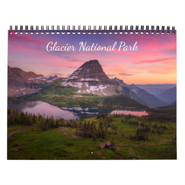 Calendário do parque nacional de geleira (Capa)