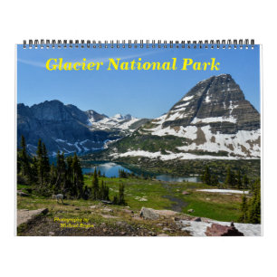 Calendário do parque nacional de geleira