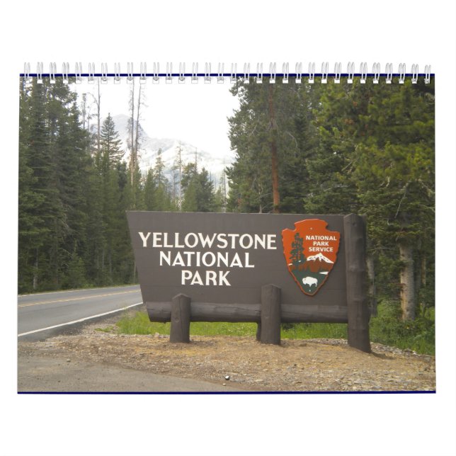 Calendário do parque nacional de Yellowstone (Capa)