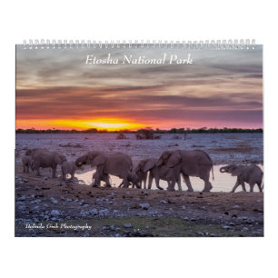 Calendário do Parque Nacional Etosha 2020