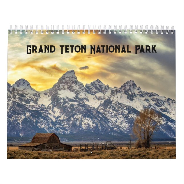 Calendário do Parque Nacional Grand Teton (Capa)