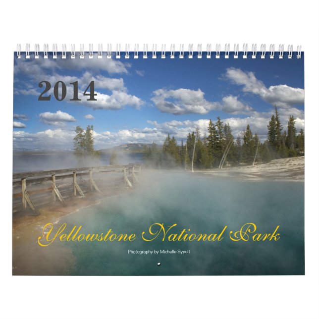 Calendário do Parque Nacional Yellowstone (Capa)