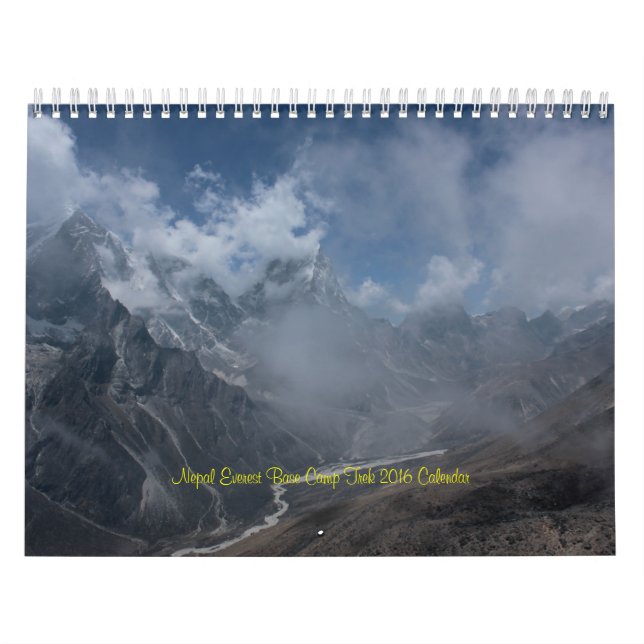 Calendário do passeio na montanha 2016 do (Capa)