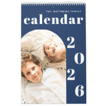 Calendário do Planejador de Fotos Personalizado Mo