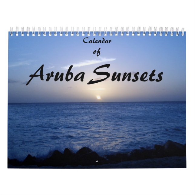 Calendário do pôr do sol de Aruba (Capa)