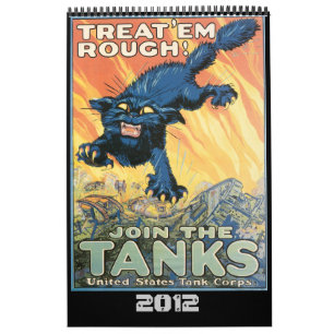 Calendário do poster da guerra mundial