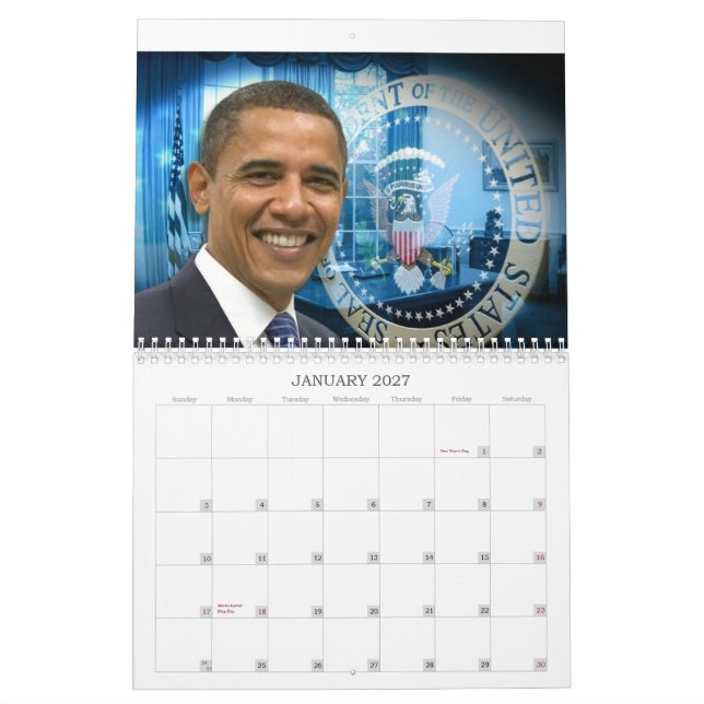 Calendário do presidente Barack Obama 2013 (Jan 2027)