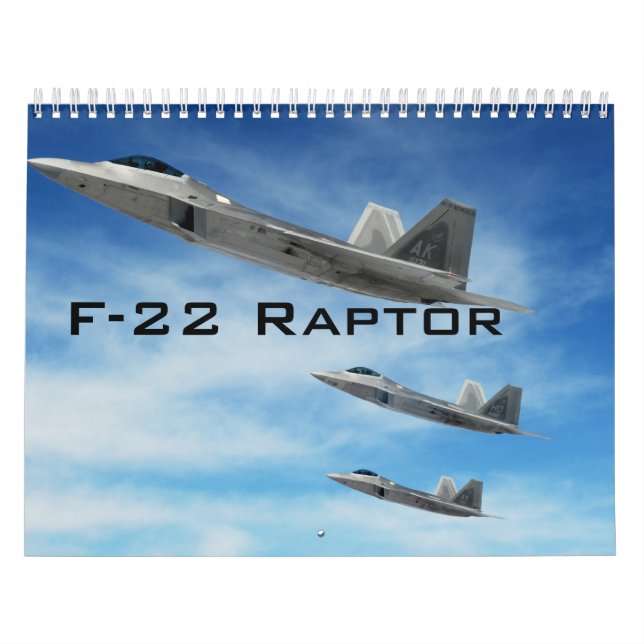 Calendário do Raptor F-22 (Capa)