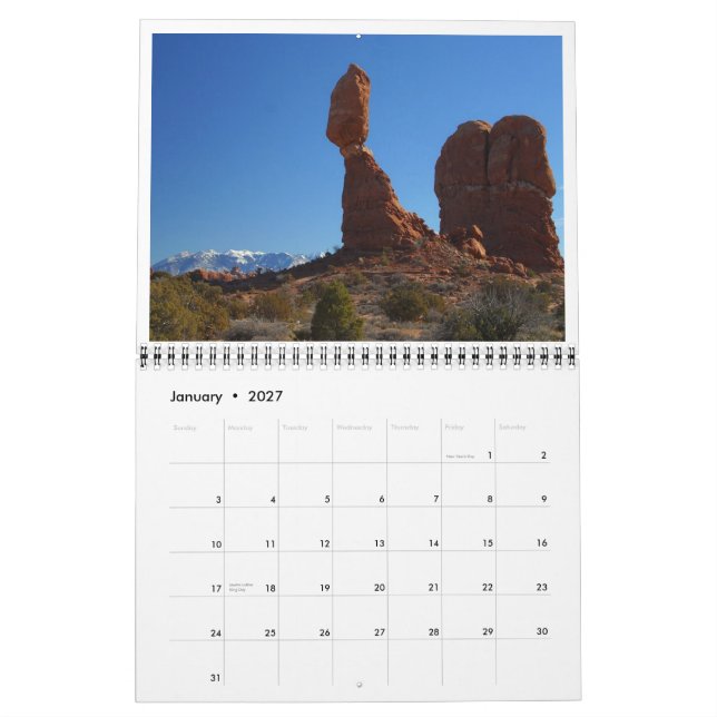 CALENDÁRIO DO Red Rock Country 2011 (Jan 2027)