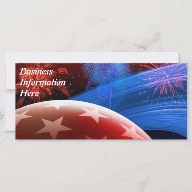 Calendário do Red White Blue Stars e Fireworks 201 (Frente)