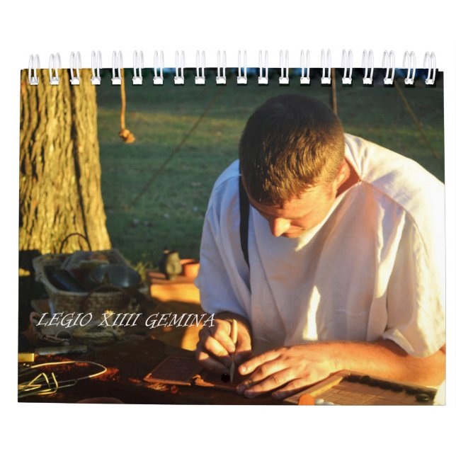 Calendário do retrato de Legio XIIII Gemina (Verso)