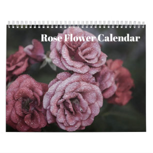 Calendário do rosa Flor 2025