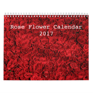 Calendário do rosa Flower 2017