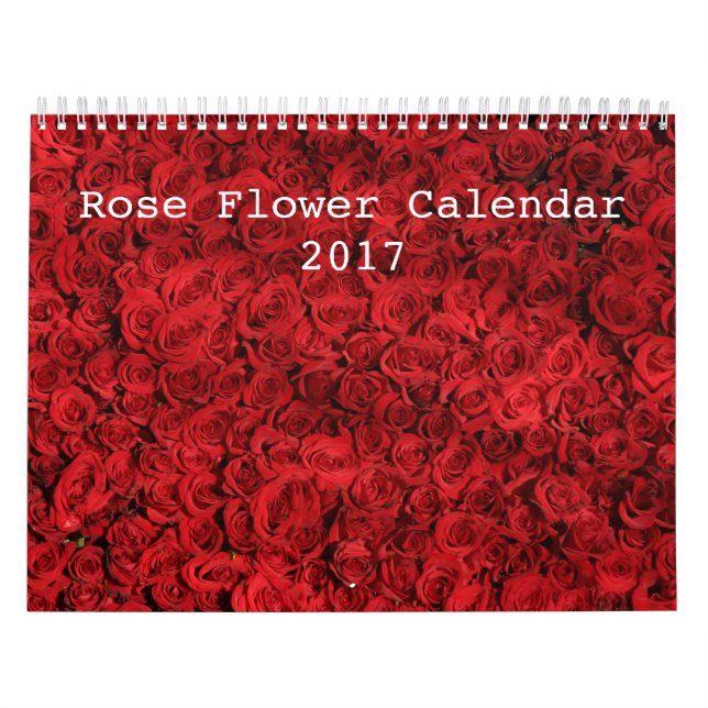 Calendário do rosa Flower 2017 (Capa)