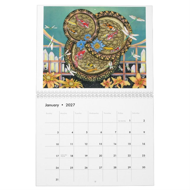 Calendário do salgueiro B Norris 2015 (Jan 2027)