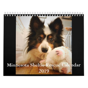 Calendário do salvamento de Minnesota Sheltie par