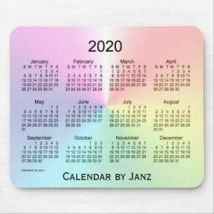 Calendário do Shimmer 2020 por Janz Mouse Pad
