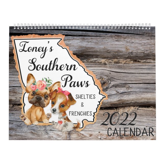 Calendário do Southern Paws 2022 de Ioney (Capa)