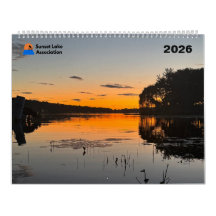 Calendário do Sunset Lake 2026