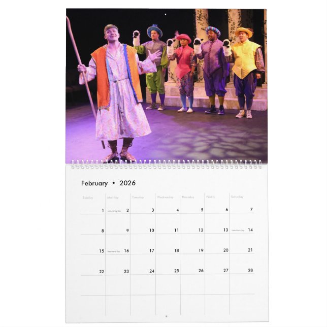 Calendário do Teatro de Nova Linha 2021 (Fev 2026)