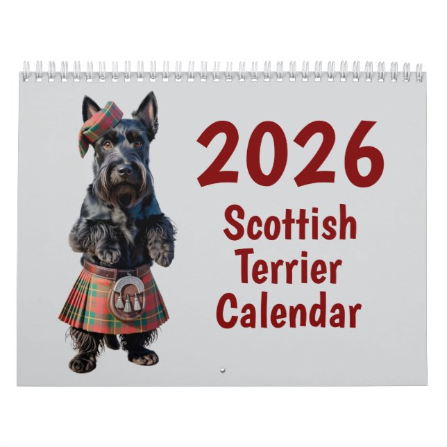Calendário do Terrier Escocês (Capa)