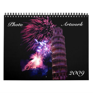 Calendário do Trabalho de arte de Fotografias de