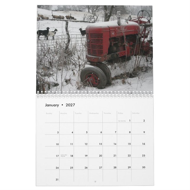 Calendário do trator: Tratores clássicos (2013) (Jan 2027)