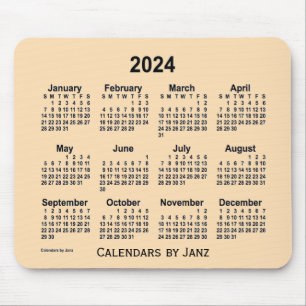 Calendário do Trigo 2024 por Janz Mouse Pad