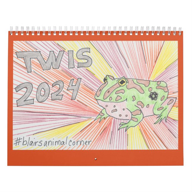 Calendário do TWIS #blairsanimalquine 2024 (Capa)